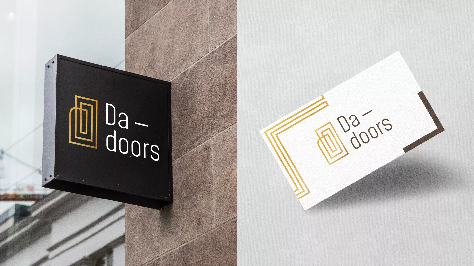 Разработка логотипа для компании «DA-DOORS» в Макушино